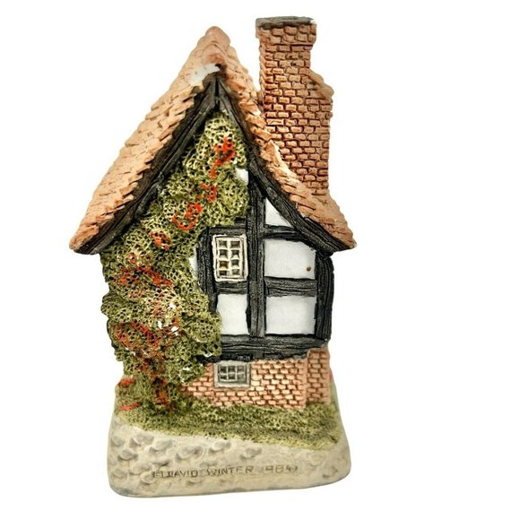David Winter Cottages 1984 Spinners Cottage Vintage Excellent Handpainted - Picture 3 of 7